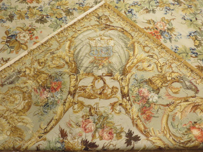 411 Antique 19th C Design Aubusson Rug