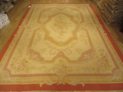 412 Antique 19th C Design Aubusson Rug