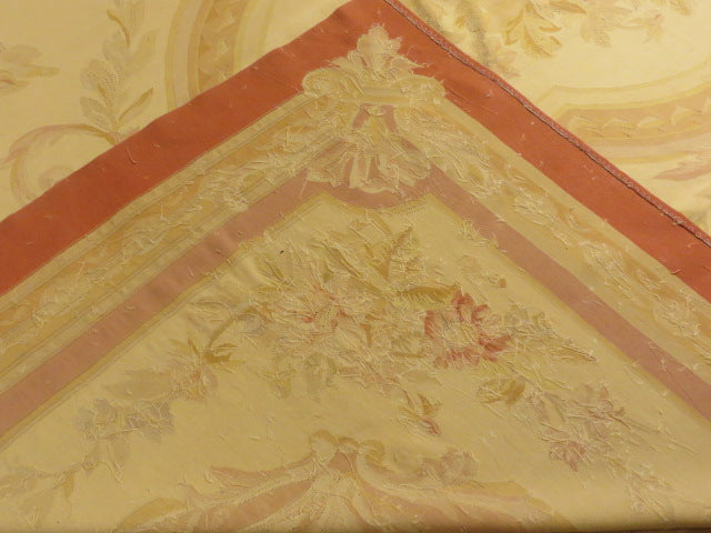 412 Antique 19th C Design Aubusson Rug