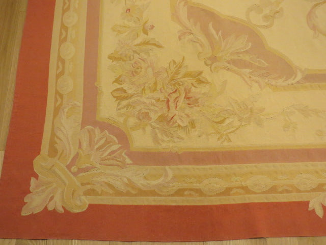 412 Antique 19th C Design Aubusson Rug