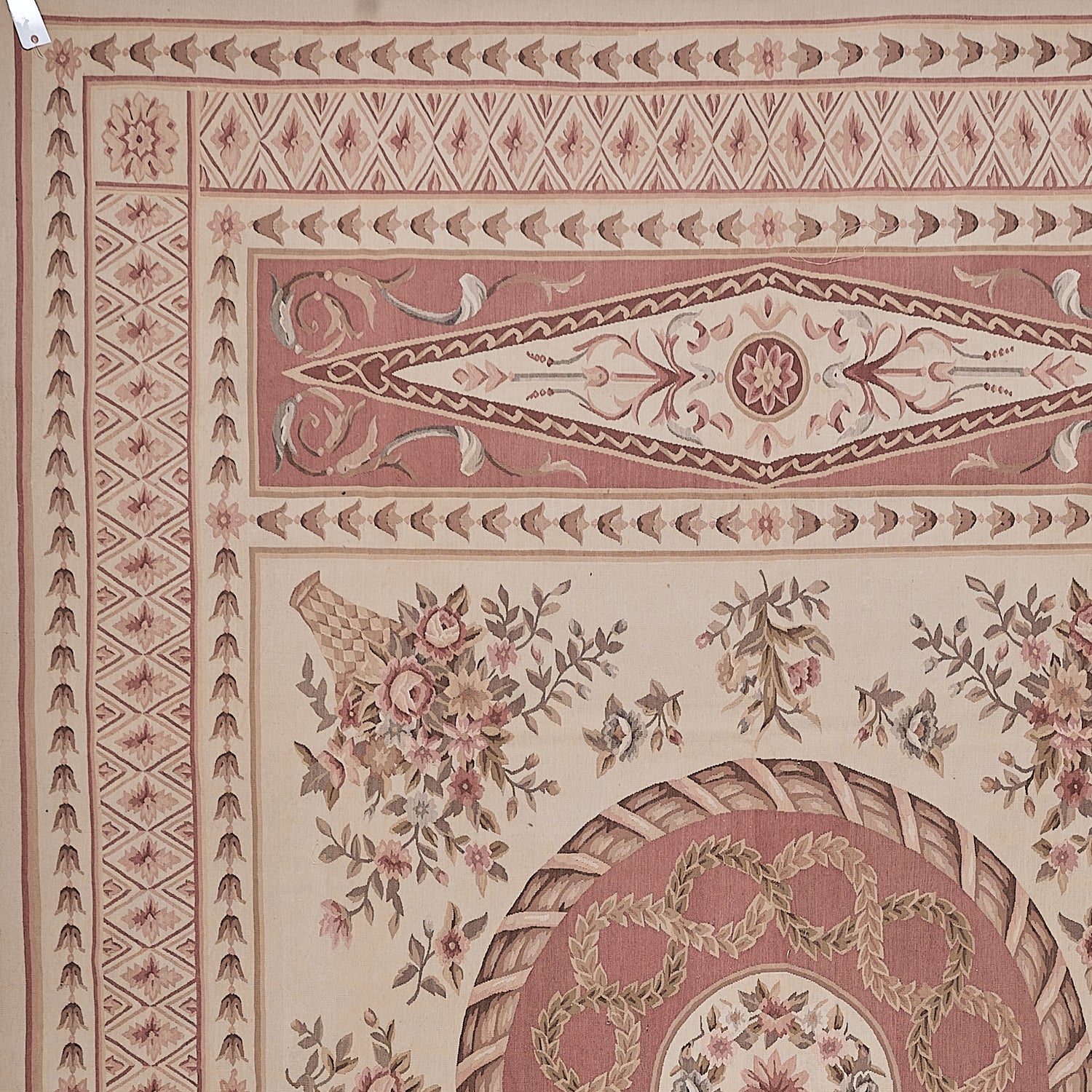413 Antique 19th C Design Aubusson Rug