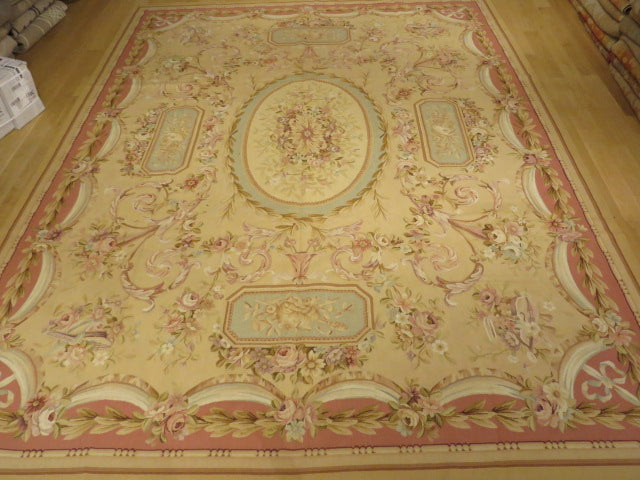 414 Antique 19th C Design Aubusson Rug