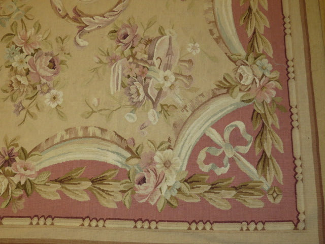 414 Antique 19th C Design Aubusson Rug
