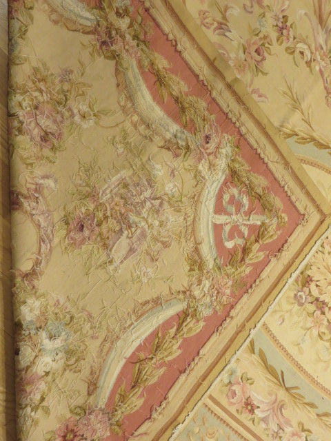 414 Antique 19th C Design Aubusson Rug