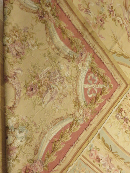 414 Antique 19th C Design Aubusson Rug