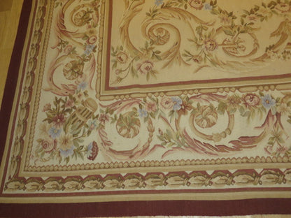 416 Antique 19th C Design Aubusson Rug