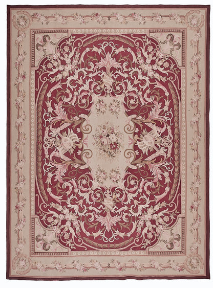 417 Antique 19th C Design Aubusson Rug