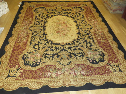 418 Antique 19th C Design Aubusson Rug