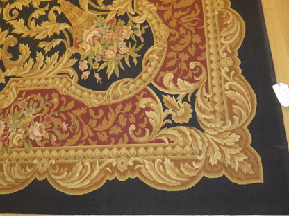 418 Antique 19th C Design Aubusson Rug