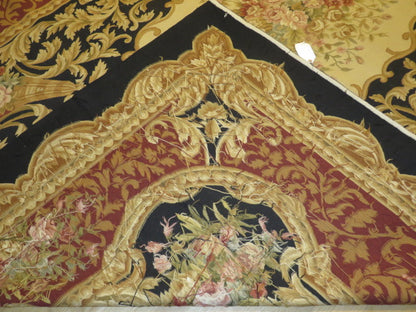 418 Antique 19th C Design Aubusson Rug