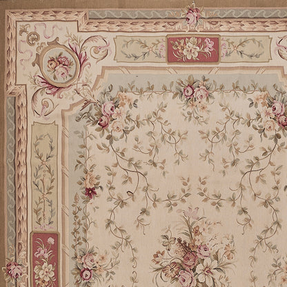 421 Antique 19th C Design Aubusson Rug