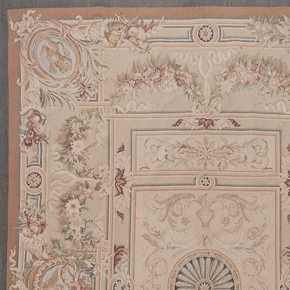423 Antique 19th C Design Aubusson Rug