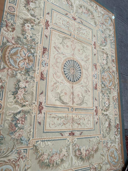 423 Antique 19th C Design Aubusson Rug