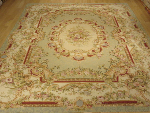 426 Antique 19th C Design Aubusson Rug