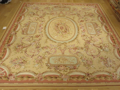 428 Antique 19th C Design Aubusson Rug