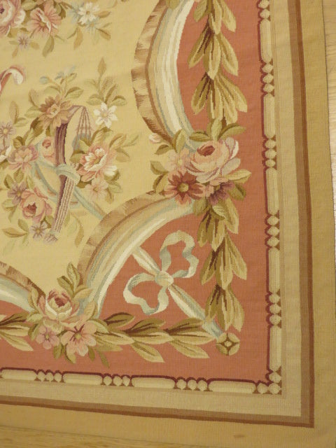 428 Antique 19th C Design Aubusson Rug