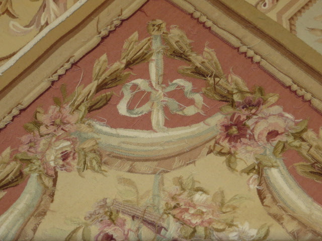 428 Antique 19th C Design Aubusson Rug