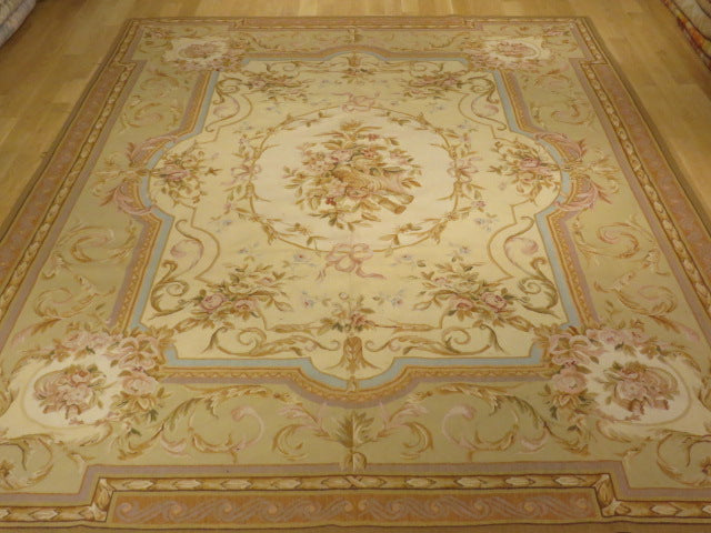 429 Antique 19th C Design Aubusson Rug