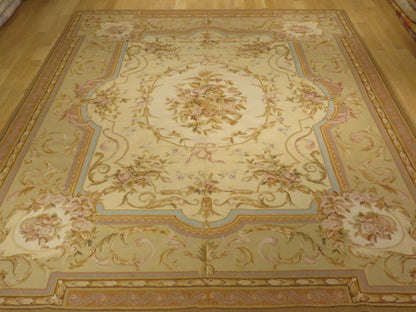 429 Antique 19th C Design Aubusson Rug
