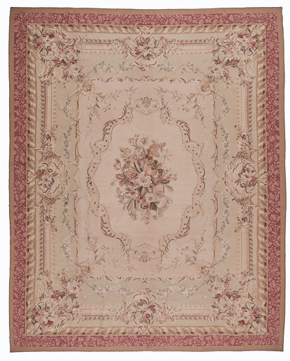 430 Antique 19th C Design Aubusson Rug