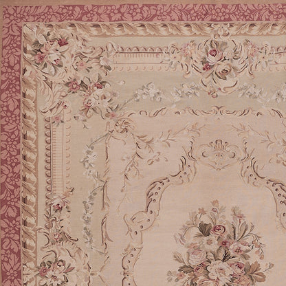 430 Antique 19th C Design Aubusson Rug