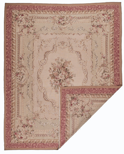 430 Antique 19th C Design Aubusson Rug