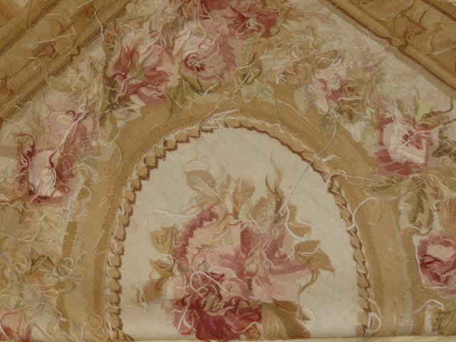 443 Antique 19th C Design Aubusson Rug
