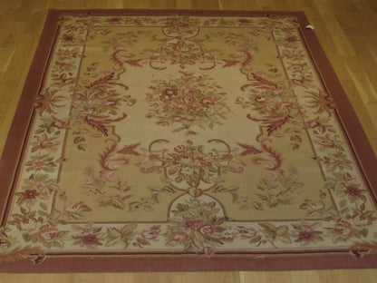 448 Antique 19th C Design Aubusson Rug