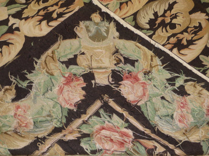 449 Antique 19th C Design Aubusson Rug