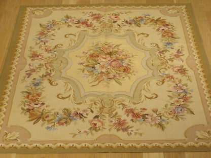 450 Antique 19th C Design Aubusson Rug