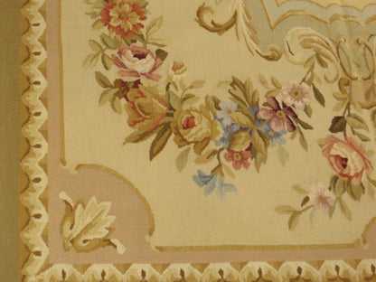 450 Antique 19th C Design Aubusson Rug