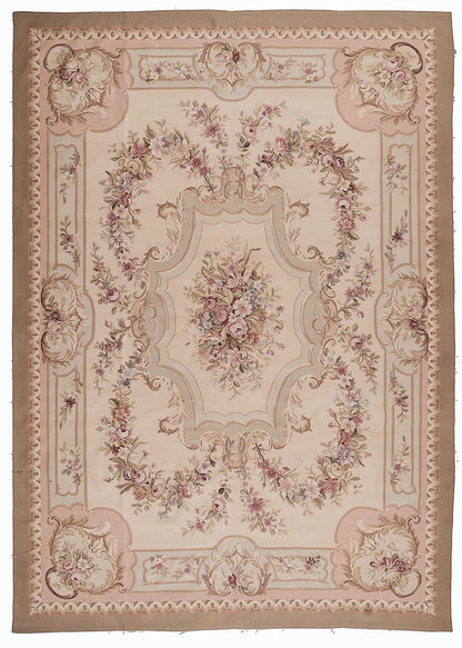 451 Antique 19th C Design Aubusson Rug