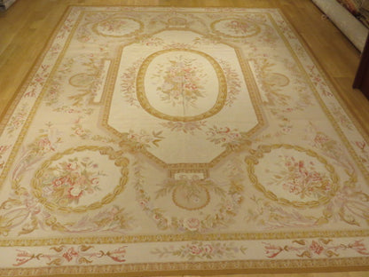 452 Antique 19th C Design Aubusson Rug