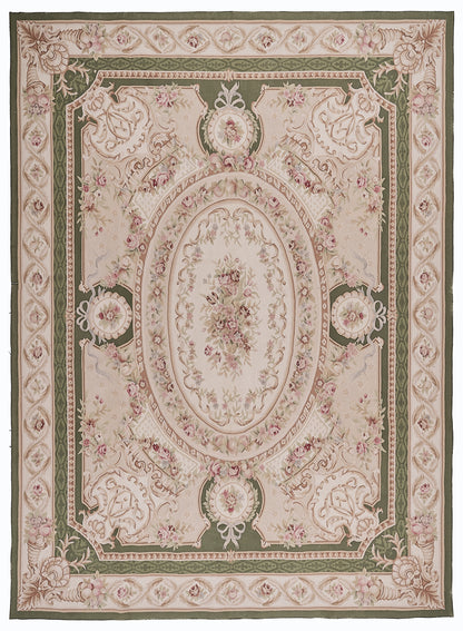 453 Antique 19th C Design Aubusson Rug