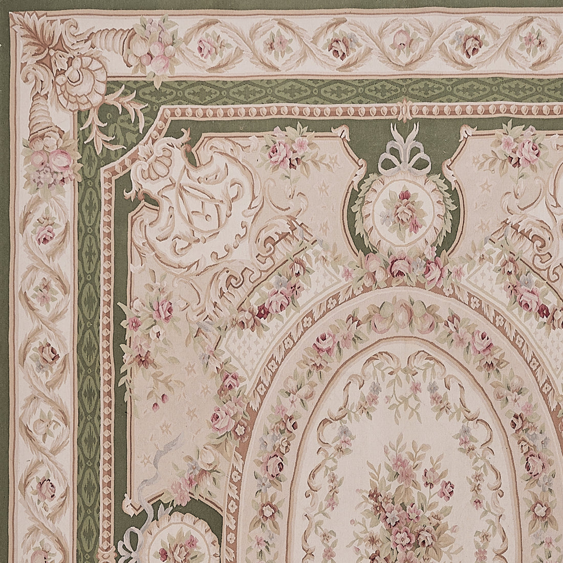 453 Antique 19th C Design Aubusson Rug
