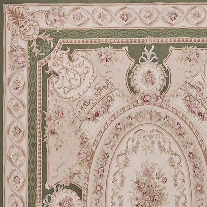 453 Antique 19th C Design Aubusson Rug