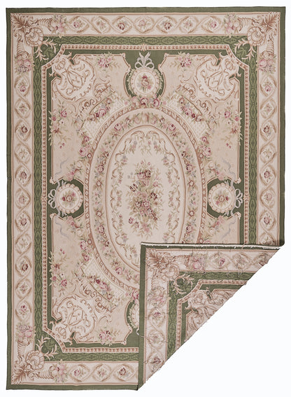 453 Antique 19th C Design Aubusson Rug