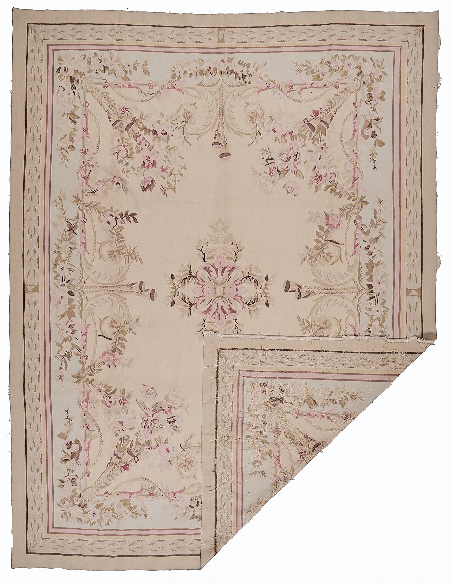 461 Antique 19th C Design Aubusson Rug