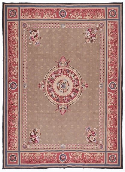 464 Antique 19th C Design Aubusson Rug