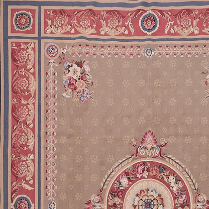 464 Antique 19th C Design Aubusson Rug