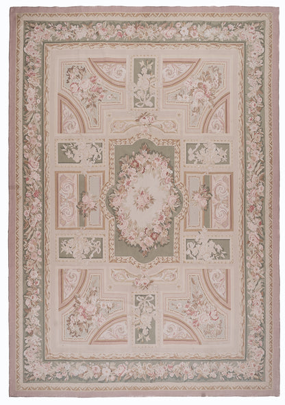 465 Antique 19th C Design Aubusson Rug