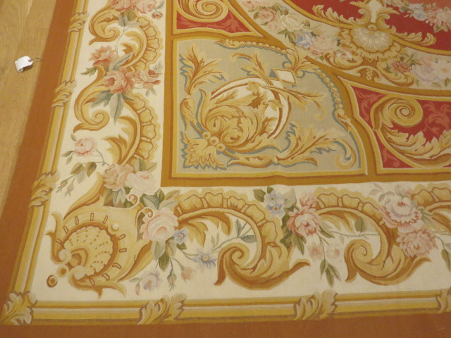 468 Antique 19th C Design Aubusson Rug