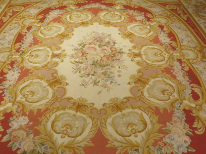 468 Antique 19th C Design Aubusson Rug