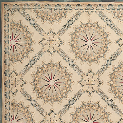 470 Antique 19th C Design Aubusson Rug