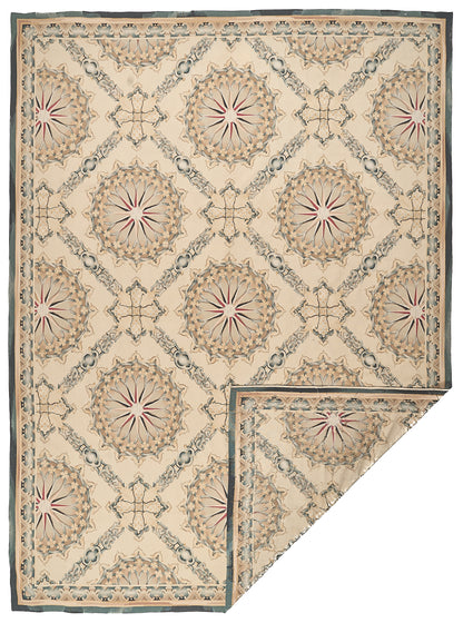 476 Antique 19th C Design Aubusson Rug