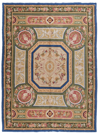8014 Hand Knotted Savonnerie Carpet