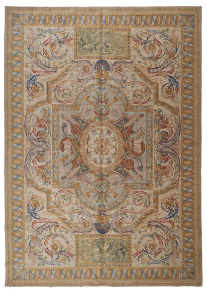 8019 Hand Knotted Savonnerie Carpet