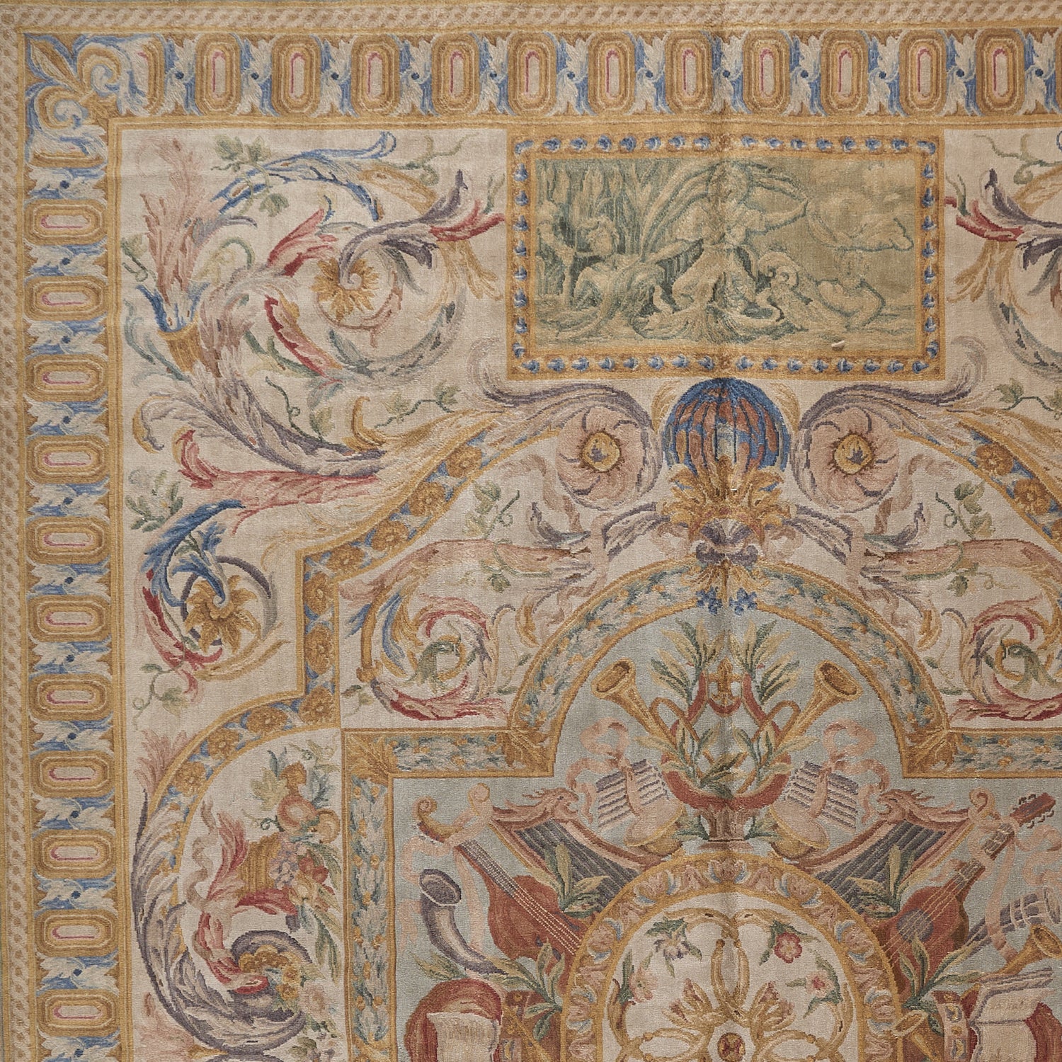 8019 Hand Knotted Savonnerie Carpet