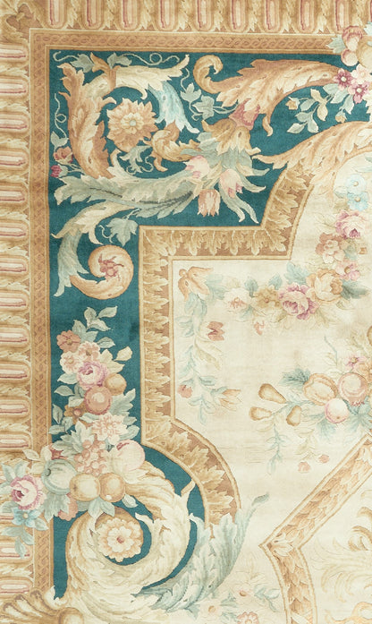 8021 Hand Knotted Savonnerie Carpet
