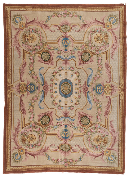 8025 Hand Knotted Savonnerie Carpet